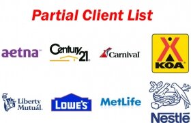 Vercene  Clients: Century 21, Lowe's, MetLife, Liberty Mutual, Nestle-Gerber